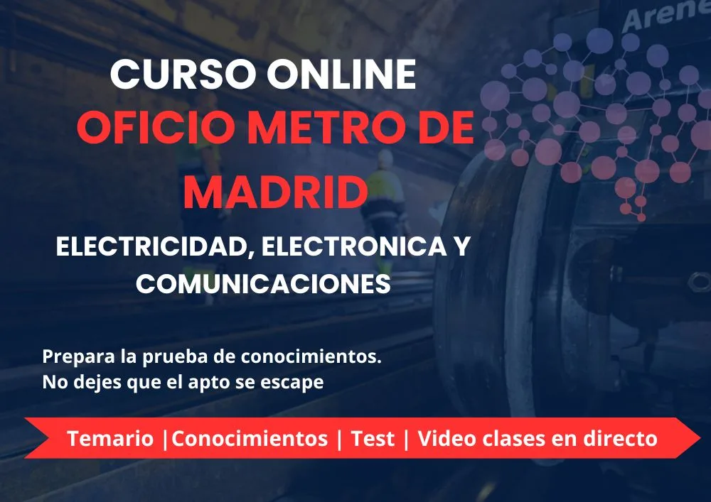 Online Oficio EEC Curso Online Oficio Metro de Madrid – Electricidad, Electrónica y Comunicaciones
