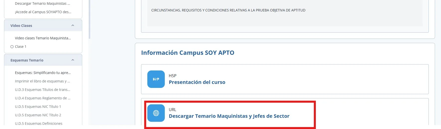 Temario Maquinistas y Jefes de Sector